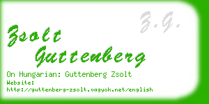 zsolt guttenberg business card